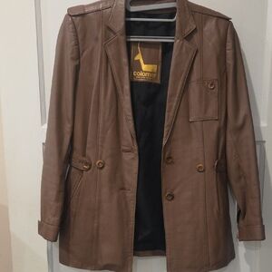 Vintage Brown Leather Jacket